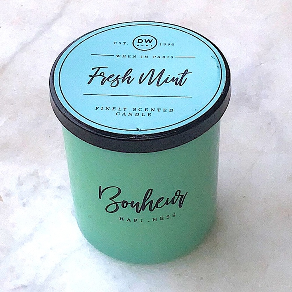 DW HOME CANDLE FRESH MINT RICHLY SCENTED NEW 1 WICK MINI
